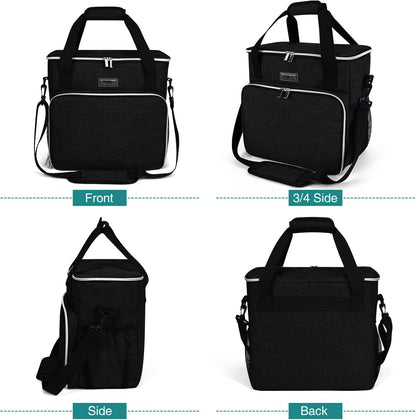 Pet Travel Bag , with 2 Pet Food Containers and 2 Collapsible Silicone Bowls