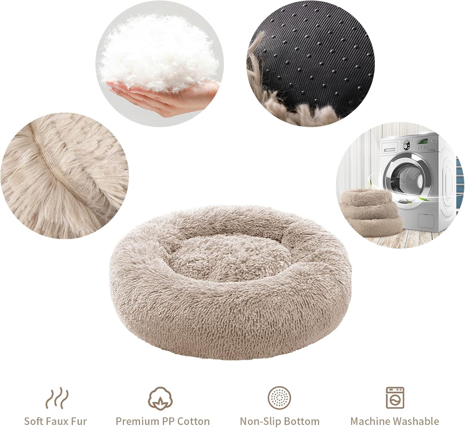 Anti Anxiety Donut Dog Bed