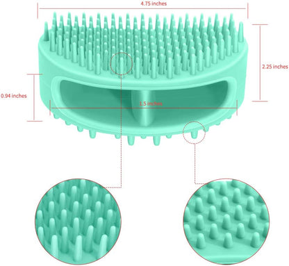 Dog Brush & Cat Brush, Soft Silicone Dog & Cat Grooming Brush, Pet Bath & Massage Brush 