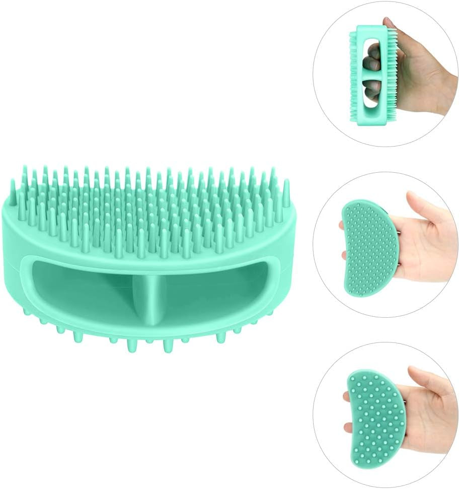 Dog Brush & Cat Brush, Soft Silicone Dog & Cat Grooming Brush, Pet Bath & Massage Brush 