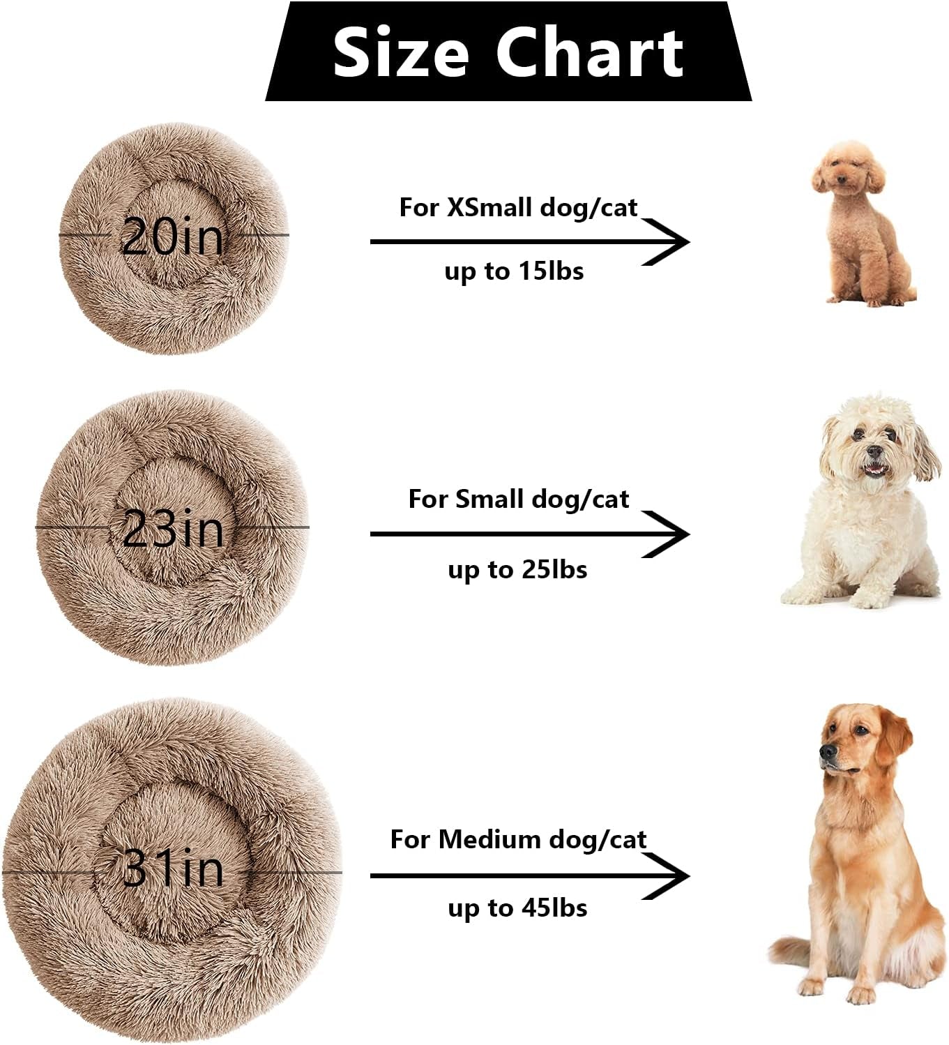 Anti Anxiety Donut Dog Bed
