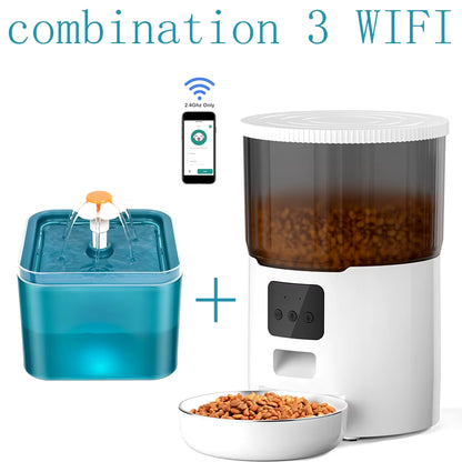 Automatic WIFI Pet Food/Water Dispenser 