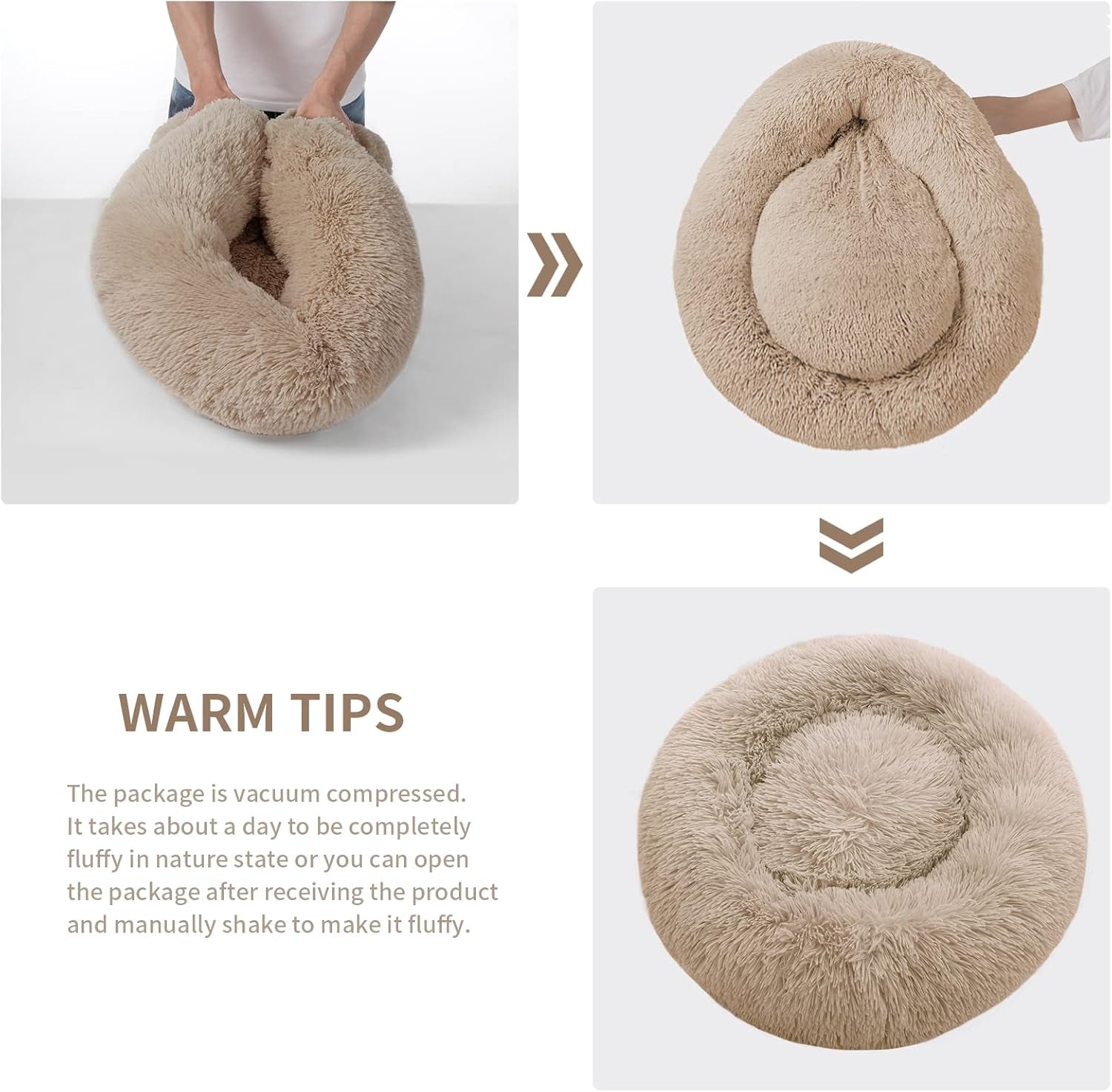 Anti Anxiety Donut Dog Bed